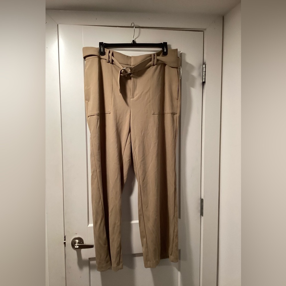 NWT I-N-C International Concepts Size 18W‎ Women Tan Pants